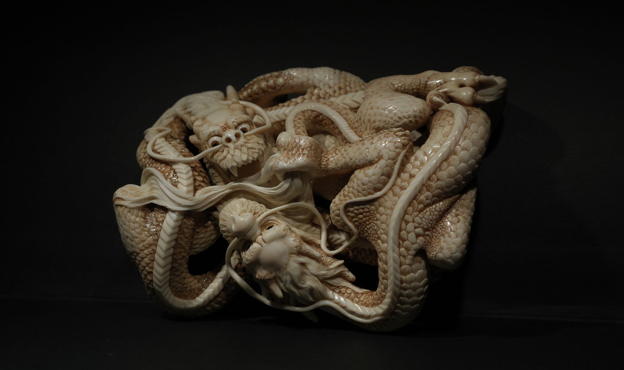 TWO INTERTWINED DRAGONS-2